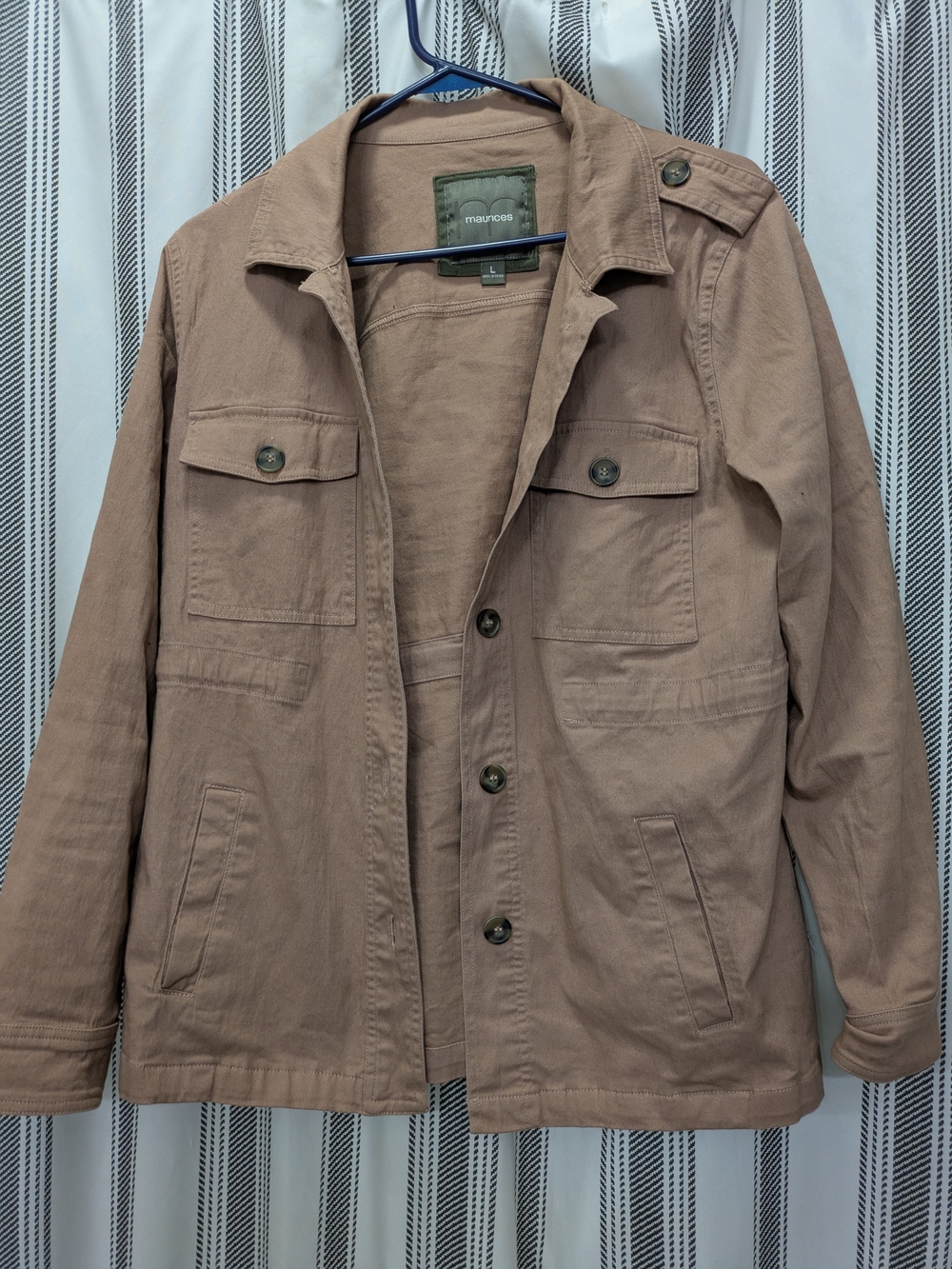 Maurices Woman's Dusty Rose UtilityJacket